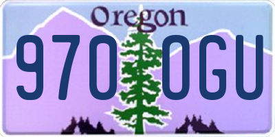 OR license plate 970OGU