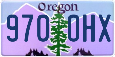 OR license plate 970OHX