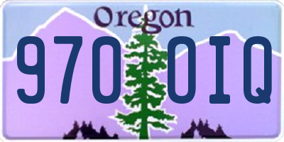 OR license plate 970OIQ