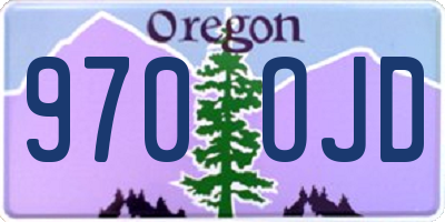 OR license plate 970OJD