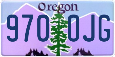OR license plate 970OJG