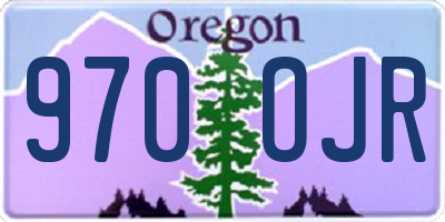 OR license plate 970OJR