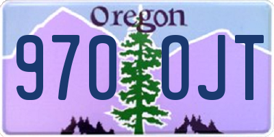OR license plate 970OJT