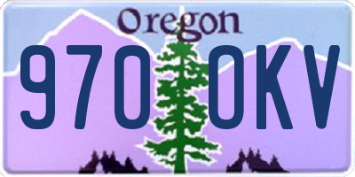OR license plate 970OKV