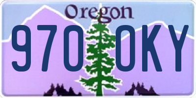 OR license plate 970OKY