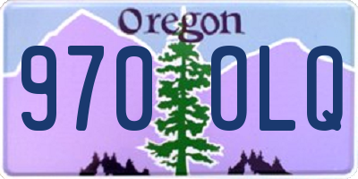 OR license plate 970OLQ