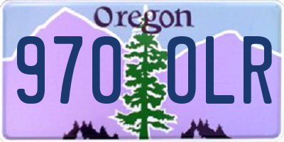 OR license plate 970OLR