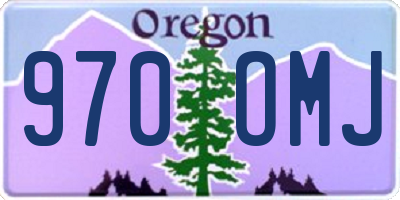 OR license plate 970OMJ