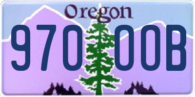 OR license plate 970OOB