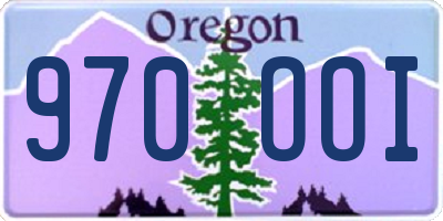 OR license plate 970OOI