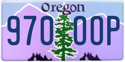 OR license plate 970OOP