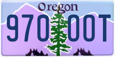 OR license plate 970OOT