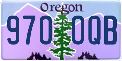 OR license plate 970OQB