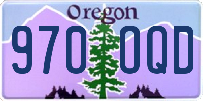 OR license plate 970OQD