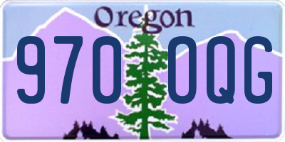 OR license plate 970OQG
