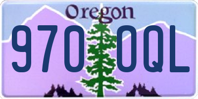 OR license plate 970OQL