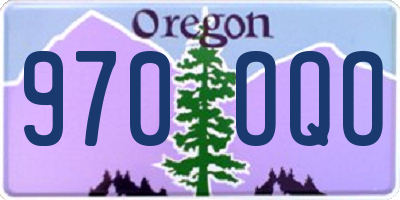 OR license plate 970OQO