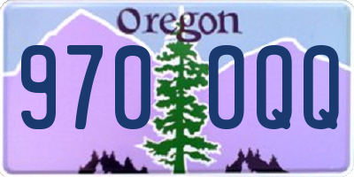 OR license plate 970OQQ