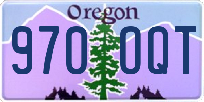 OR license plate 970OQT