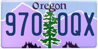 OR license plate 970OQX