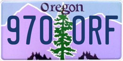 OR license plate 970ORF