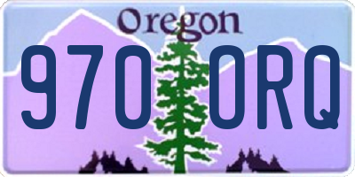 OR license plate 970ORQ