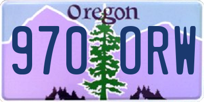 OR license plate 970ORW