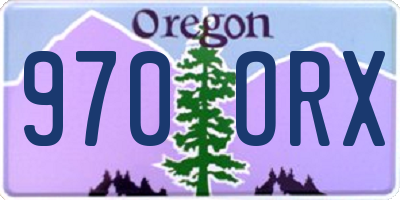 OR license plate 970ORX