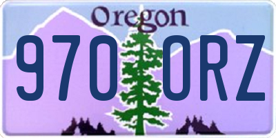 OR license plate 970ORZ