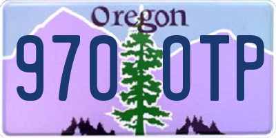 OR license plate 970OTP