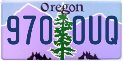 OR license plate 970OUQ