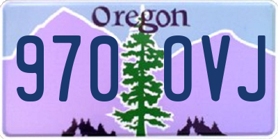 OR license plate 970OVJ