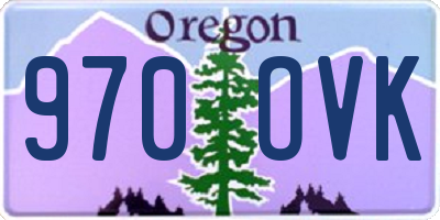 OR license plate 970OVK