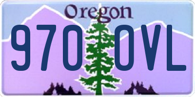 OR license plate 970OVL