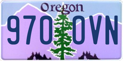 OR license plate 970OVN