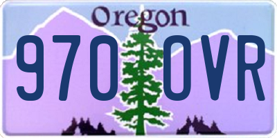 OR license plate 970OVR