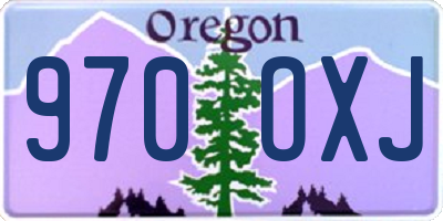 OR license plate 970OXJ