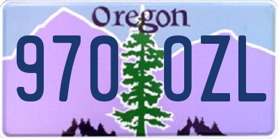 OR license plate 970OZL