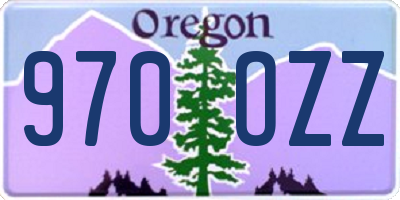 OR license plate 970OZZ