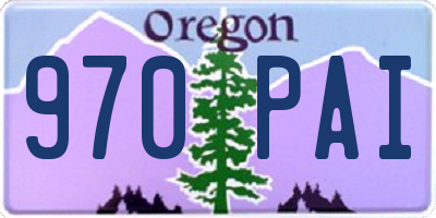 OR license plate 970PAI