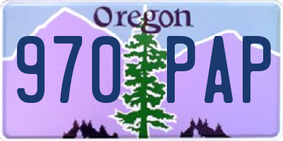 OR license plate 970PAP