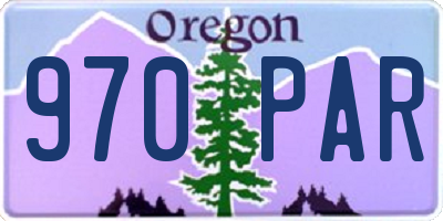 OR license plate 970PAR