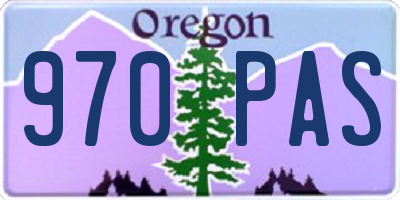 OR license plate 970PAS