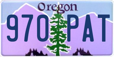 OR license plate 970PAT