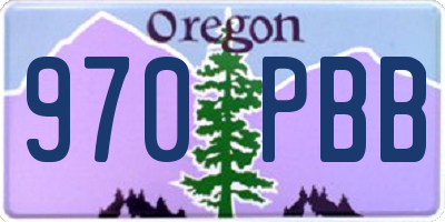 OR license plate 970PBB