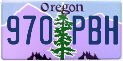 OR license plate 970PBH