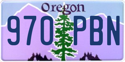 OR license plate 970PBN