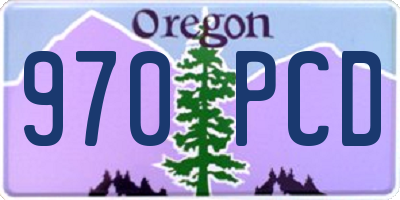 OR license plate 970PCD
