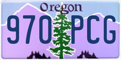 OR license plate 970PCG
