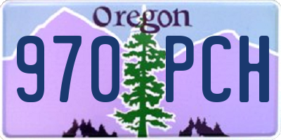 OR license plate 970PCH